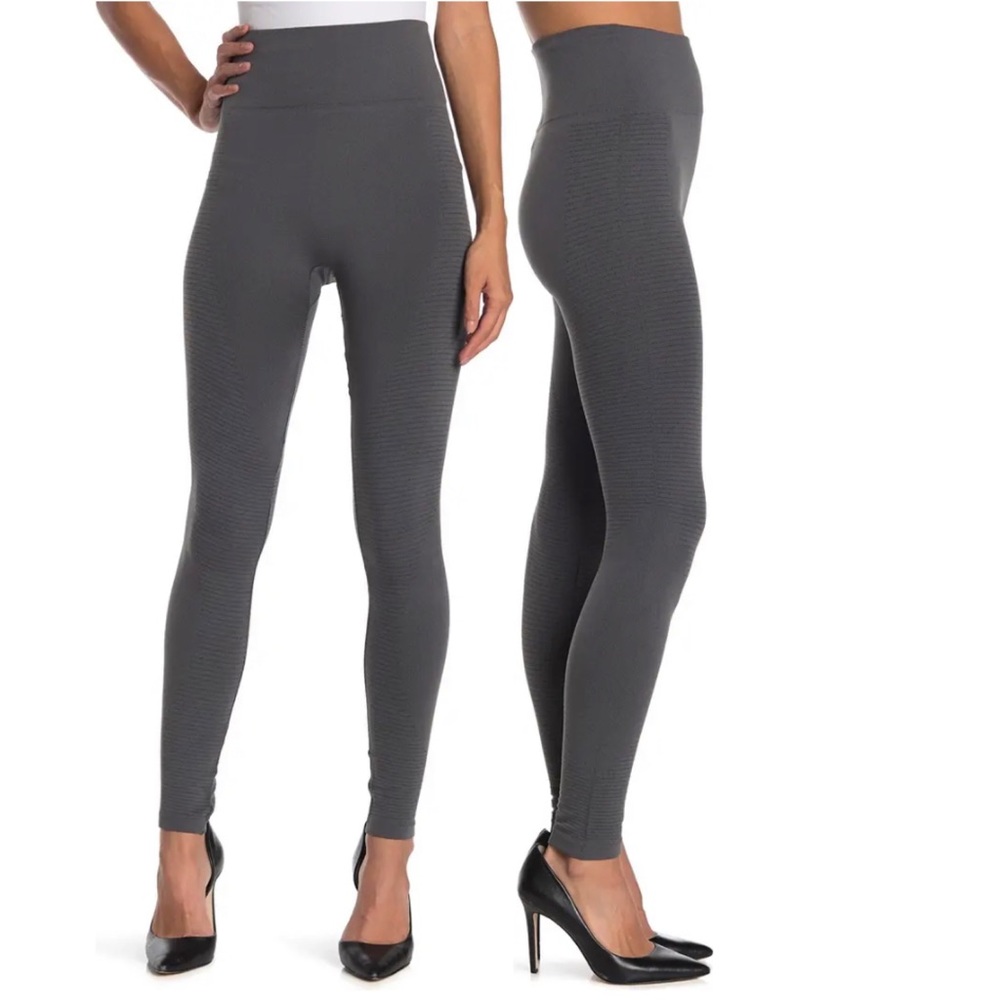 OPPA Emerald Life Just Like Cashmere Gray Moto Leggings NWT